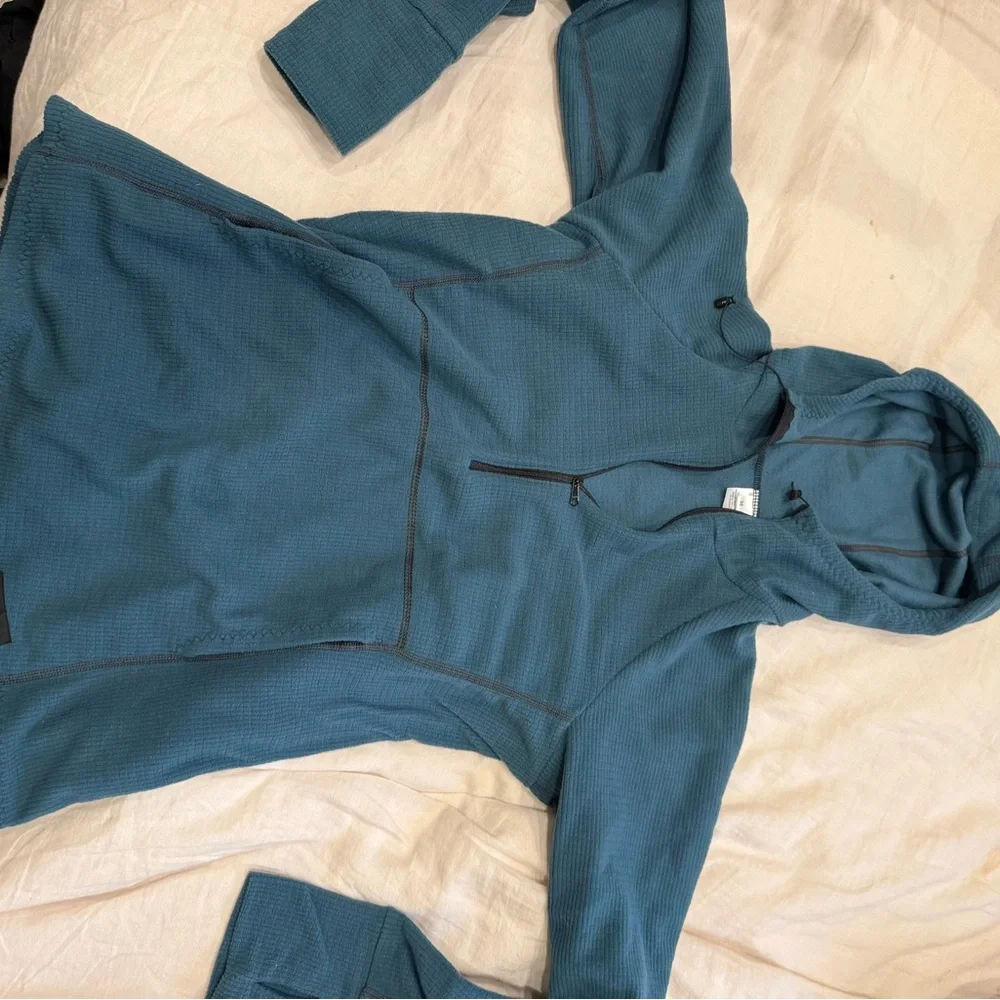 Lightheart Grid Fleece - Teal Women’s Medium - Picture 1 of 3